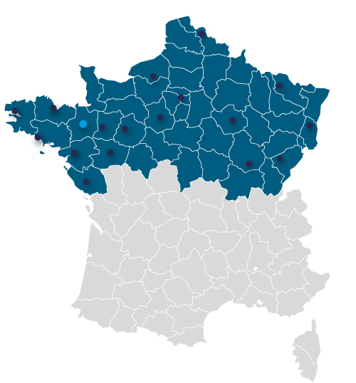 Carte déploiement Groupe Pandora